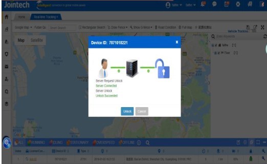 Dispositivi del monitoraggio di temperatura della catena del freddo della serratura dell'inseguitore di JT701T 4G GSM GPS 3