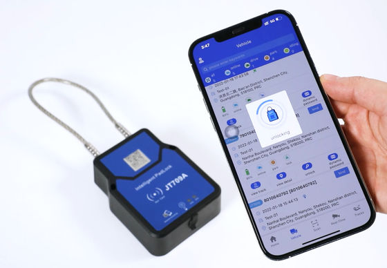 Posizione di tempo reale del camion del contenitore di Jointech JT709A che segue la serratura astuta di GPS